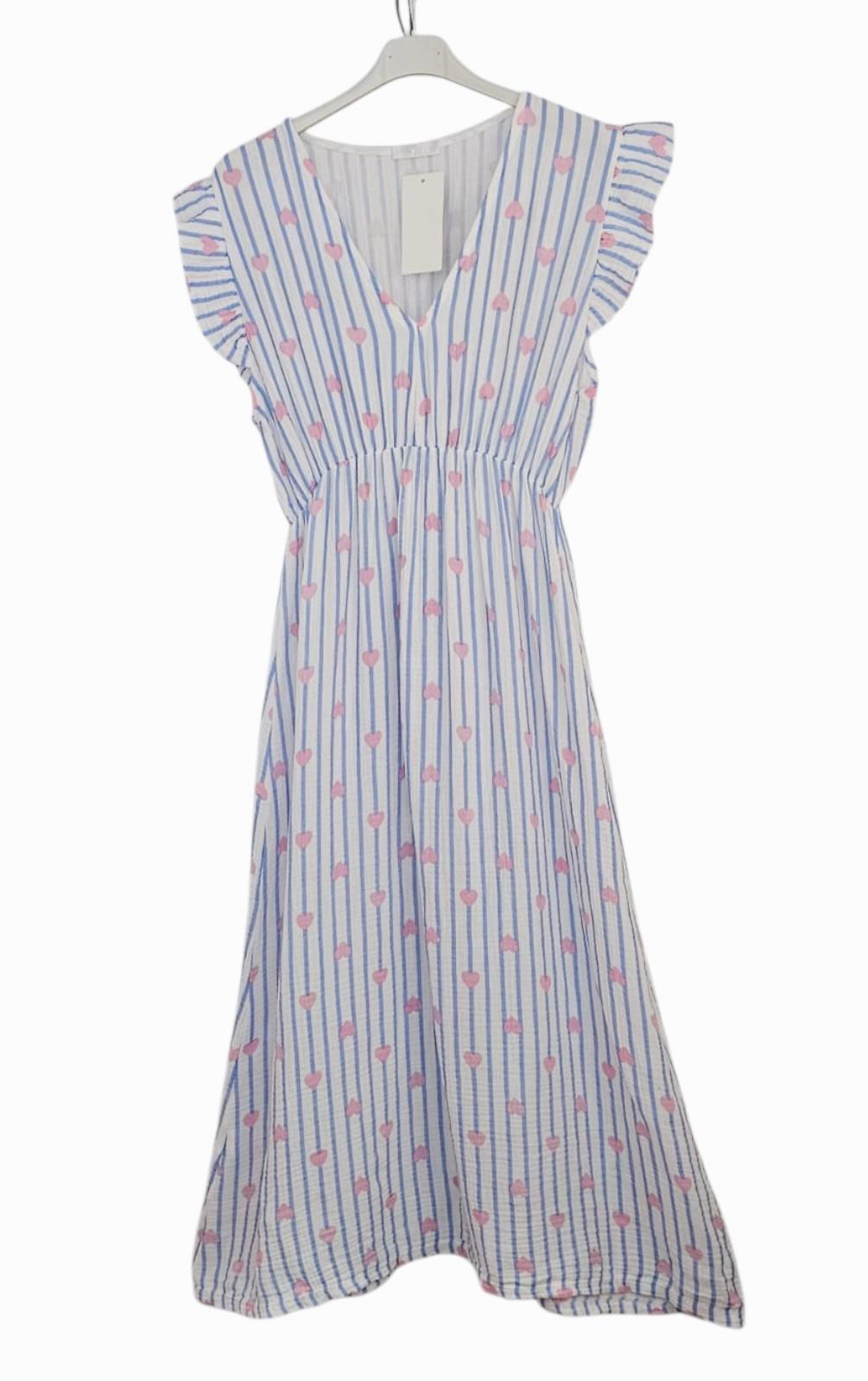 Abiti maxi Donna Sky blue Lily Fashion 25005 #c Efashion Paris