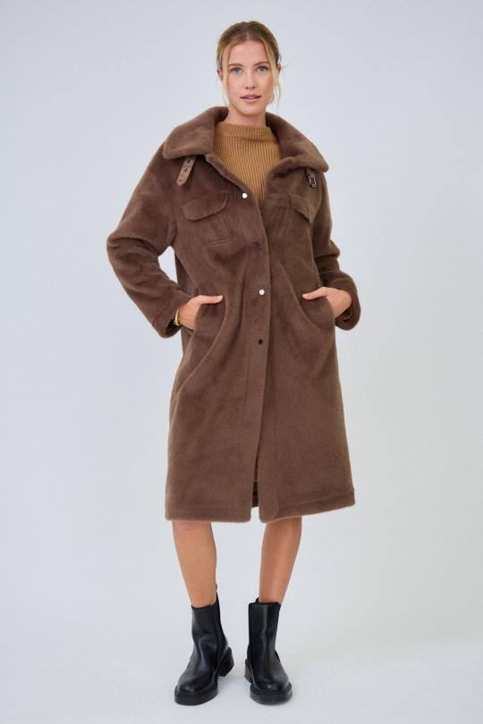 Abrigos Mujer Brown GIOVANNI PARIS ALIXF238095 Efashion Paris