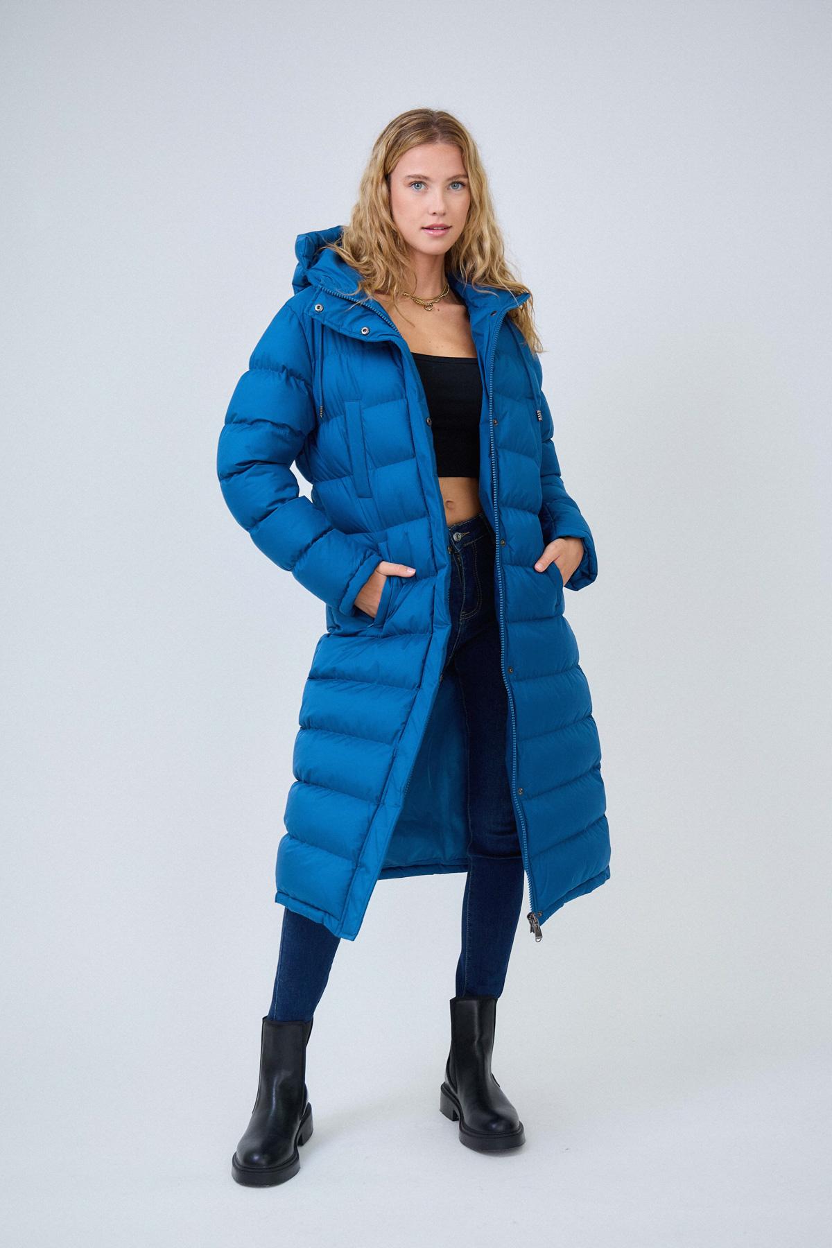 Down jackets Women Blue GIOVANNI PARIS FARAH F22039 #c Efashion Paris