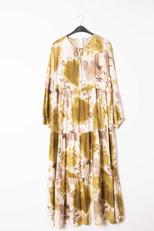 Robes longues Femme Jaune LUSA 939-12 Efashion Paris