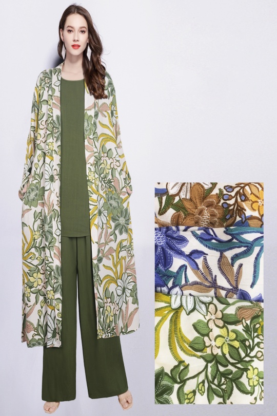 Conjuntos Mujer Green LUSA 953-7 Efashion Paris