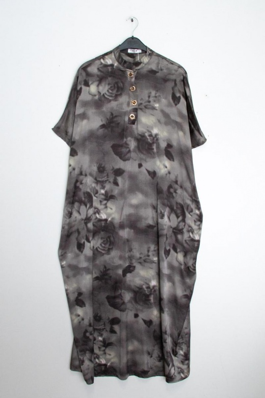 Abiti maxi Donna Black LUSA D1002 Efashion Paris