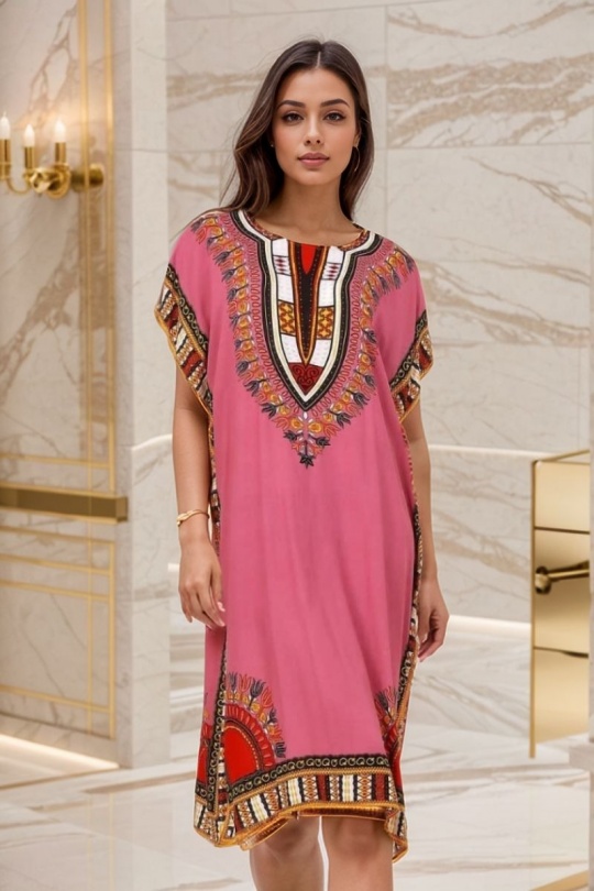 Midi dresses Women Pink LUSA 1208-3 Efashion Paris