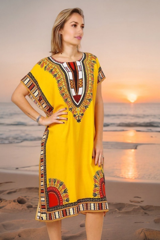 Midi dresses Women Blue LUSA 1208-3 Efashion Paris