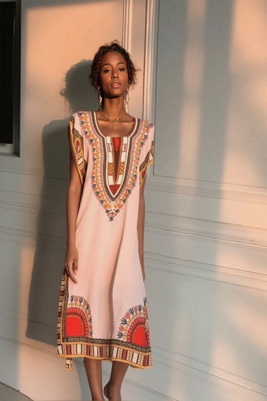Robes mi-longues Femme Blush LUSA 1208-3 Efashion Paris