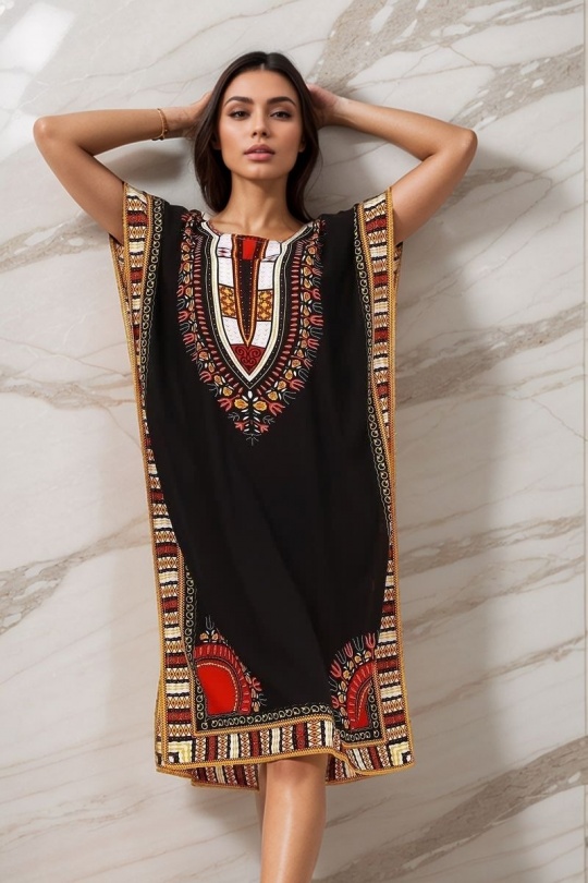 Midi dresses Women Blue LUSA 1208-3 Efashion Paris