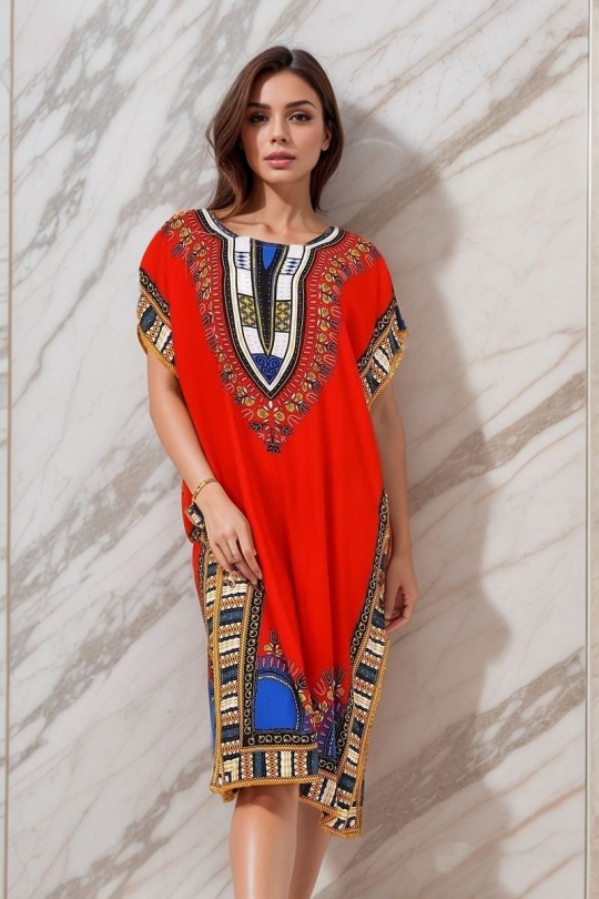 Midi dresses Women Blue LUSA 1208-3 Efashion Paris