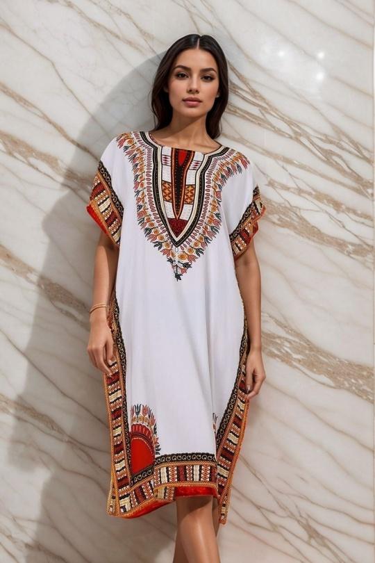 Midi dresses Women Mixed colors LUSA 1208-3 Efashion Paris