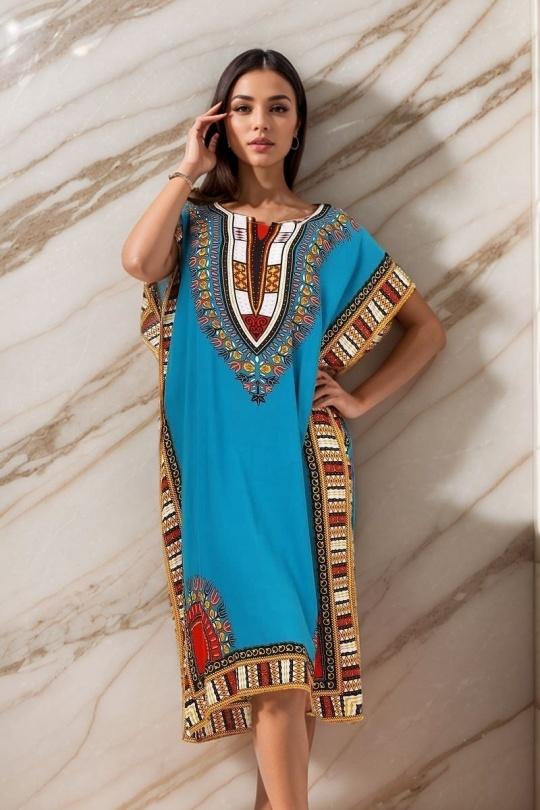 Midi dresses Women Mixed colors LUSA 1208-3 Efashion Paris