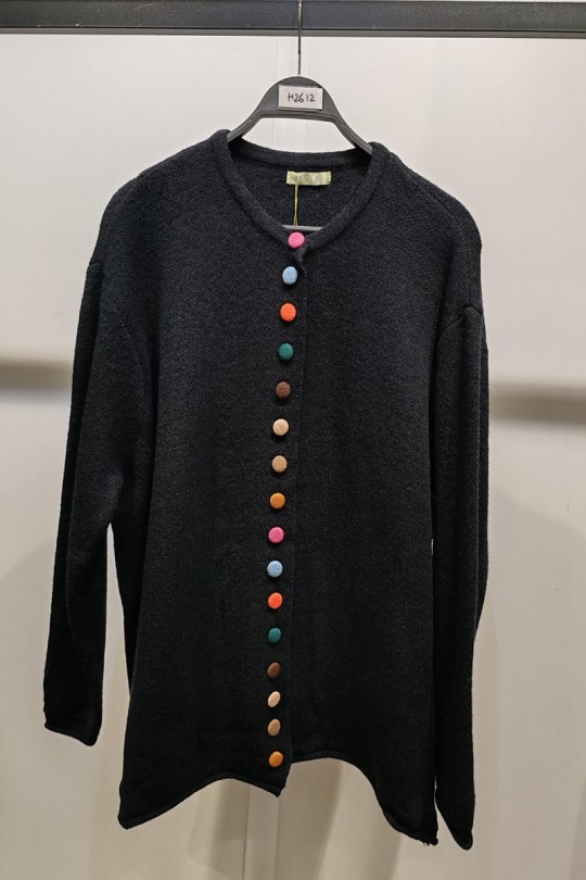 Cardigans Women Black LUSA H2612 Efashion Paris