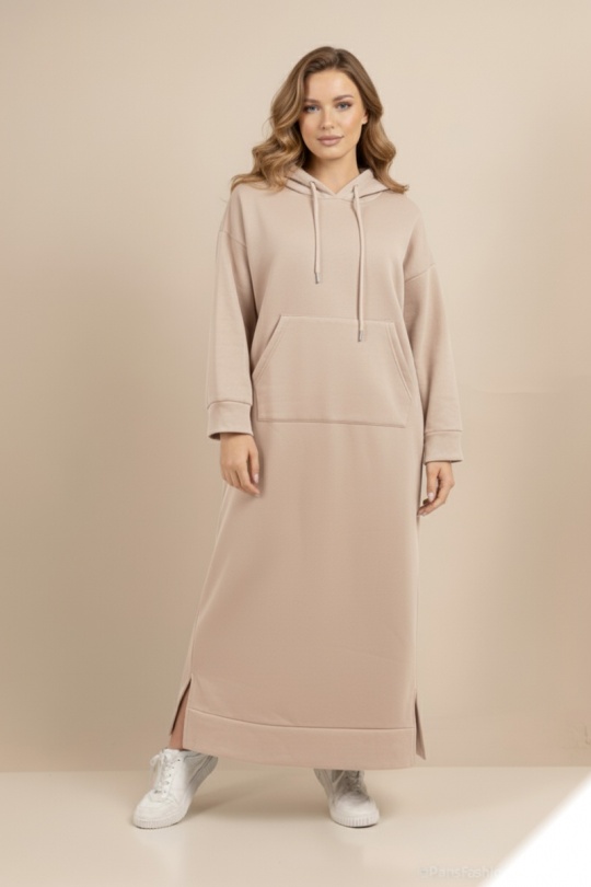 Maxi dresses Women Beige LUSA 665T1 Efashion Paris