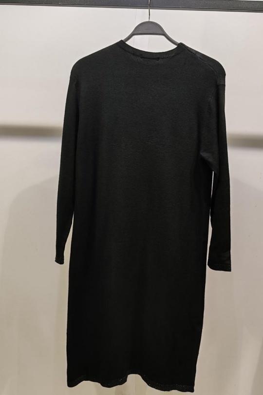 Midi dresses Women Black LUSA H2607 Efashion Paris