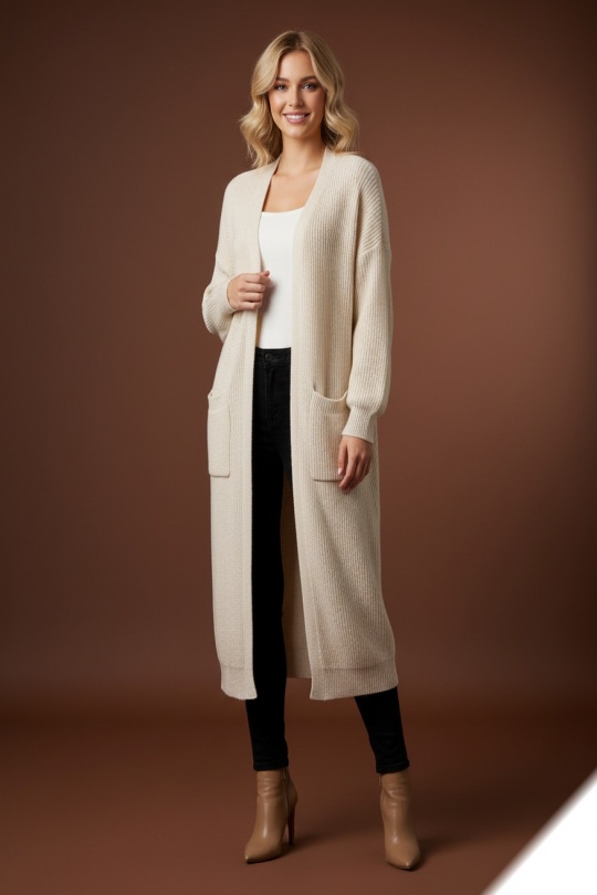 Cardigans Women Camel LUSA 888 Efashion Paris