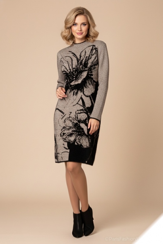 Robes courtes Femme Beige LUSA 51802 Efashion Paris