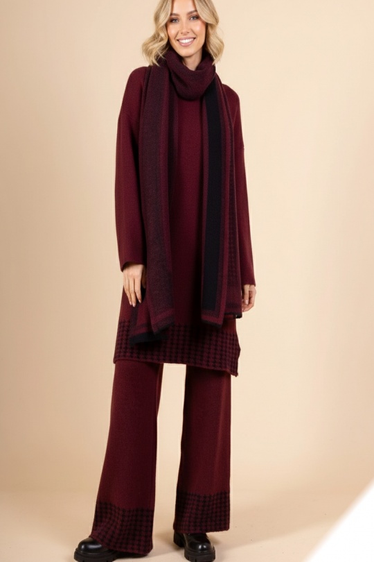Completi Donna Burgundy LUSA 813 Efashion Paris