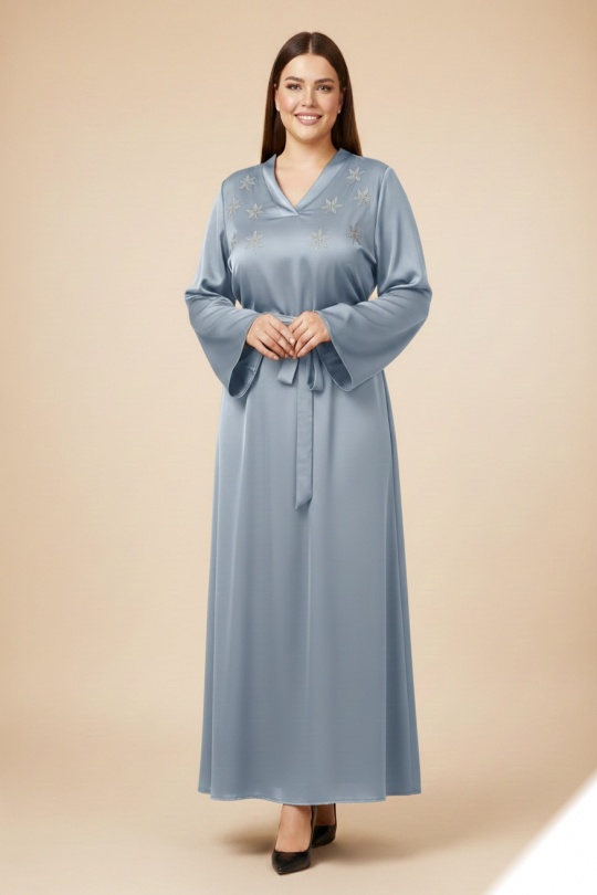 Robes longues Femme Rose LUSA HM05 Efashion Paris