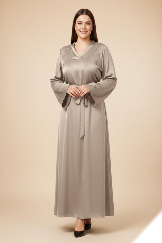 Robes longues Femme Rose LUSA HM05 Efashion Paris