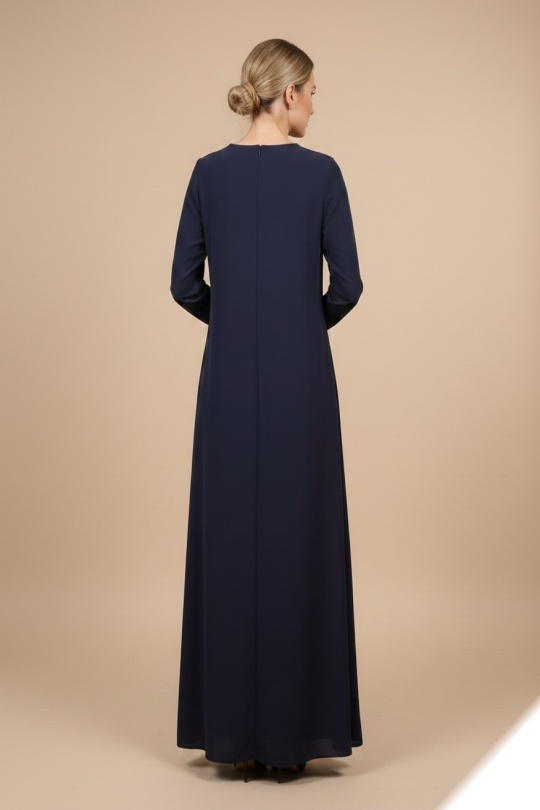 Robes longues Femme Bleu LUSA HM07 Efashion Paris