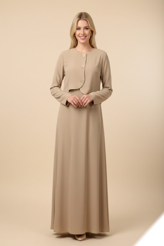 Robes longues Femme Bleu LUSA HM07 Efashion Paris