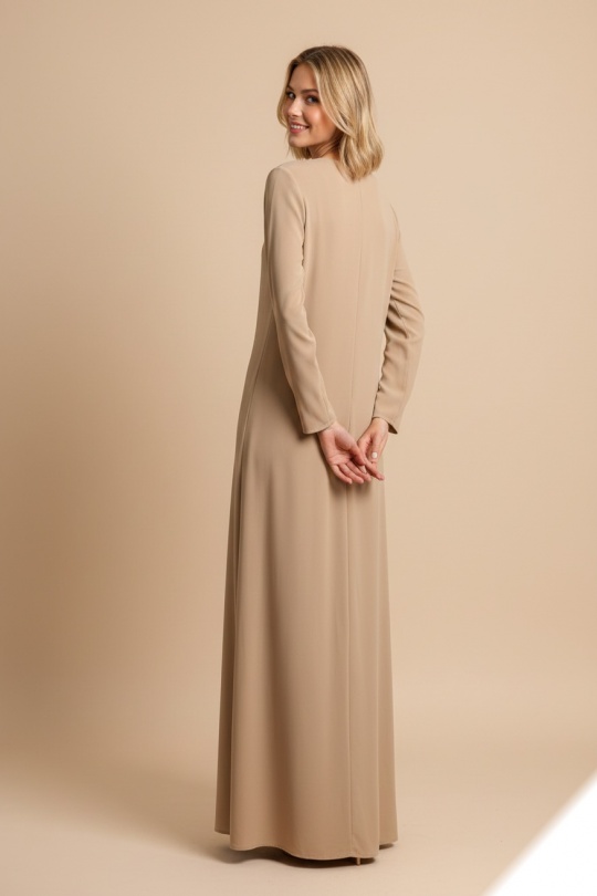 Robes longues Femme Bleu LUSA HM07 Efashion Paris