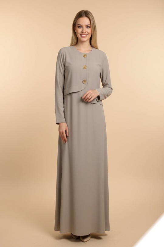 Robes longues Femme Bleu LUSA HM07 Efashion Paris