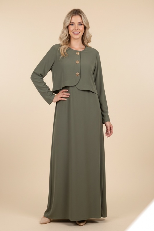 Robes longues Femme Bleu LUSA HM07 Efashion Paris