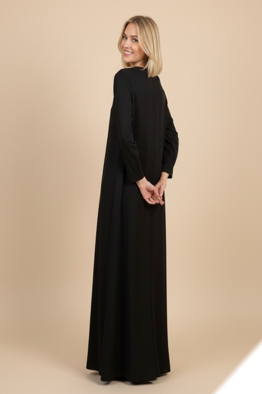 Robes longues Femme Bleu LUSA HM07 Efashion Paris