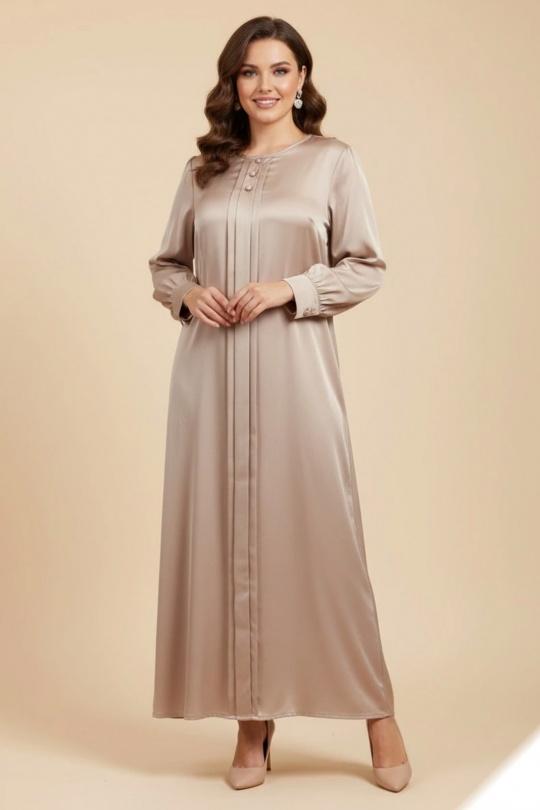 Robes longues Femme Champagne LUSA Y165 Efashion Paris