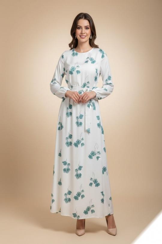 Robes longues Femme Vert LUSA Y162 Efashion Paris