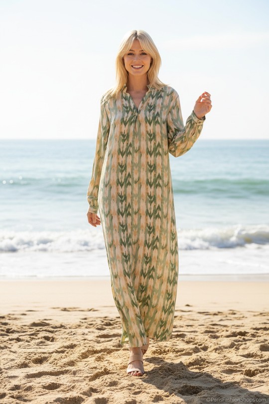 Robes longues Femme Bleu LUSA 937-7 Efashion Paris