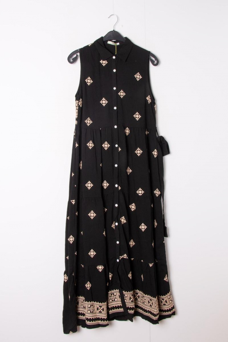 Abiti maxi Donna Black LUSA Q001 #c Efashion Paris