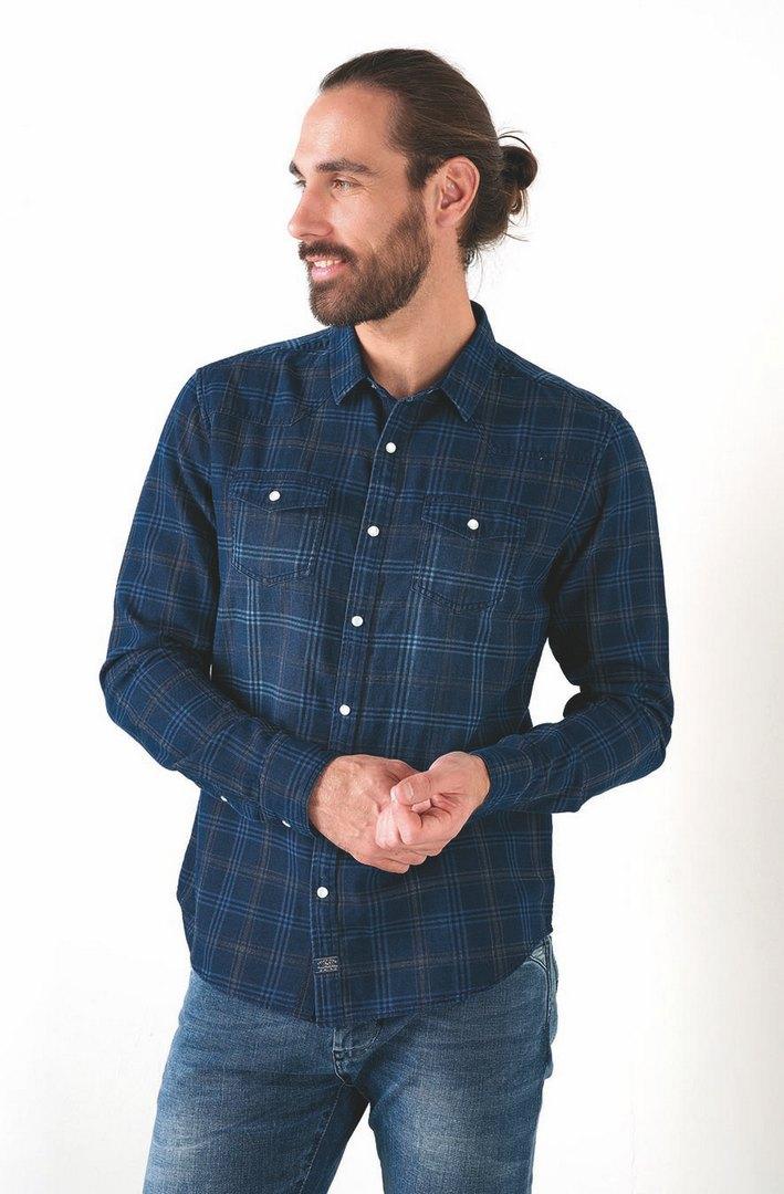 Shirts Men Indigo RMS26     4777 #c Efashion Paris