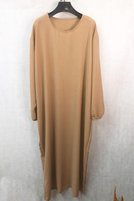 Abaya Femme Beige imod IM153 Efashion Paris