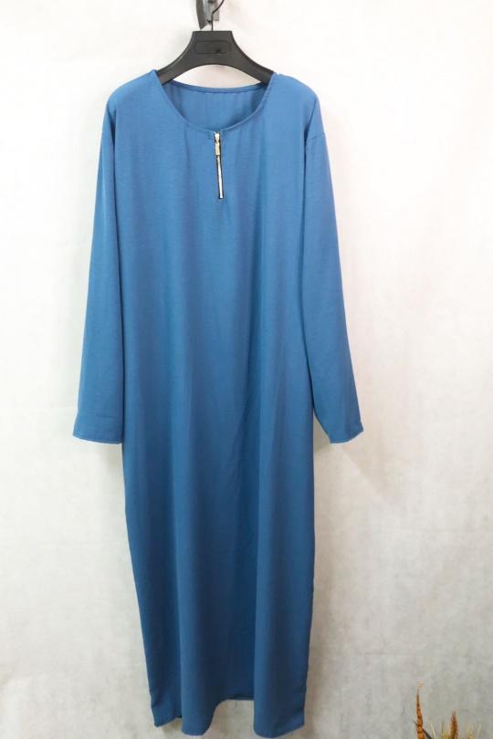 Abaya Femme Bleu jean imod IM155 Efashion Paris