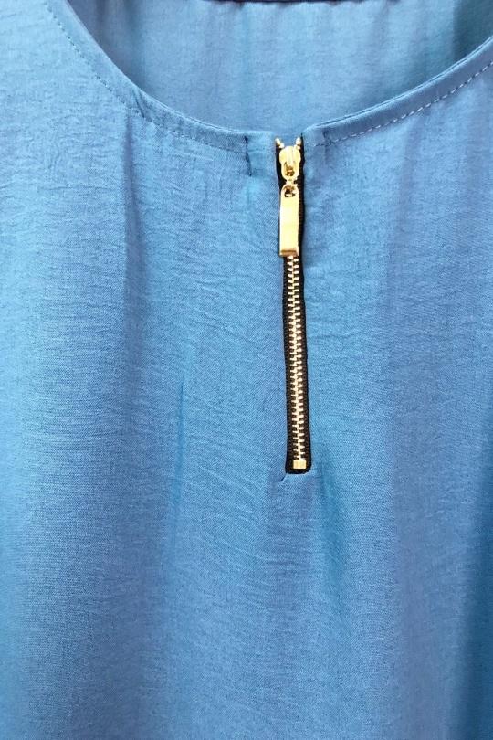 Abaya Femme Bleu jean imod IM155 Efashion Paris