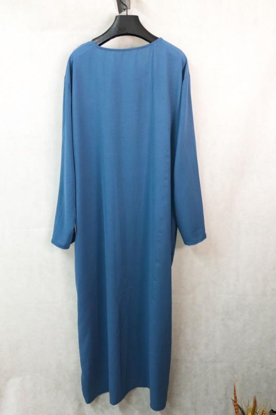 Abaya Femme Bleu jean imod IM155 Efashion Paris