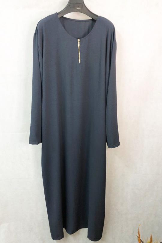 Abaya Femme Bleu jean imod IM155 Efashion Paris