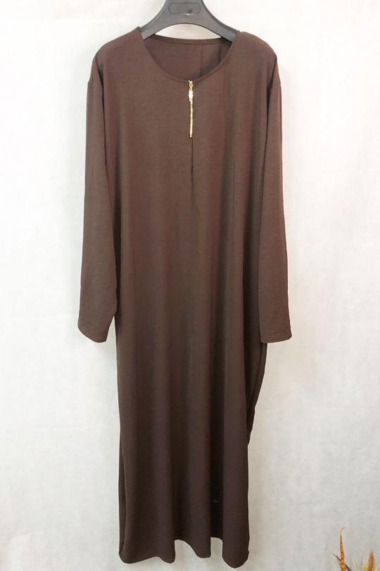 Abaya Femme Bleu jean imod IM155 Efashion Paris