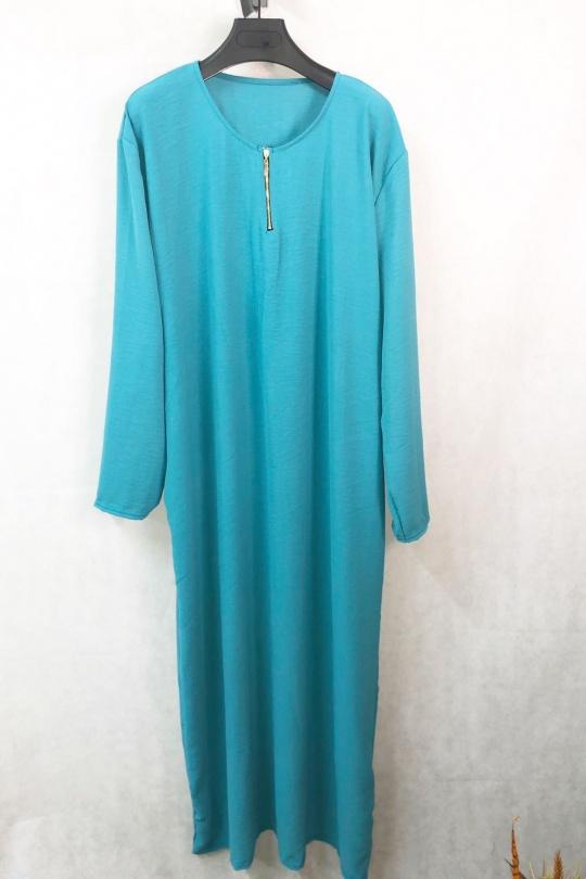 Abaya Femme Bleu jean imod IM155 Efashion Paris