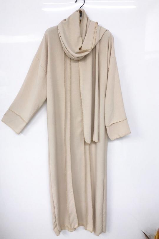 Abaya Femme Marron imod IM326 Efashion Paris