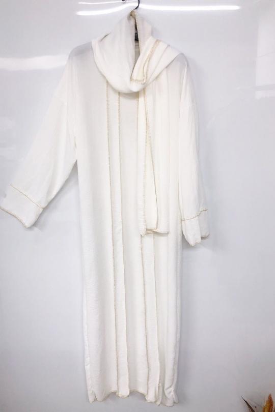 Abaya Femme Marron imod IM326 Efashion Paris
