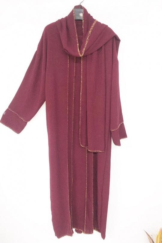 Abaya Femme Marron imod IM326 Efashion Paris
