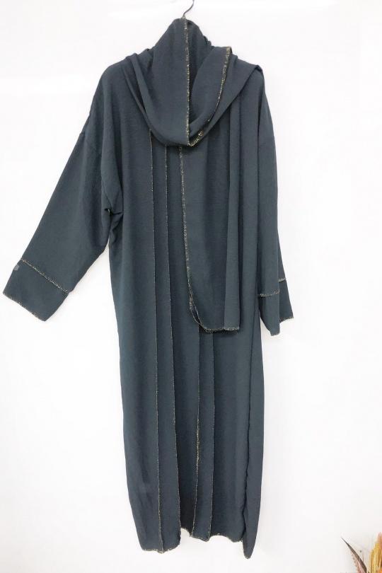 Abaya Femme Marron imod IM326 Efashion Paris
