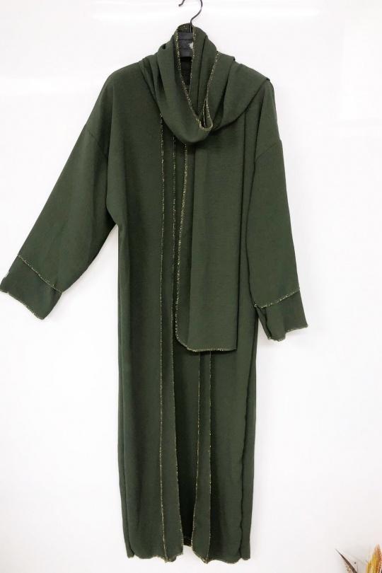 Abaya Femme Marron imod IM326 Efashion Paris
