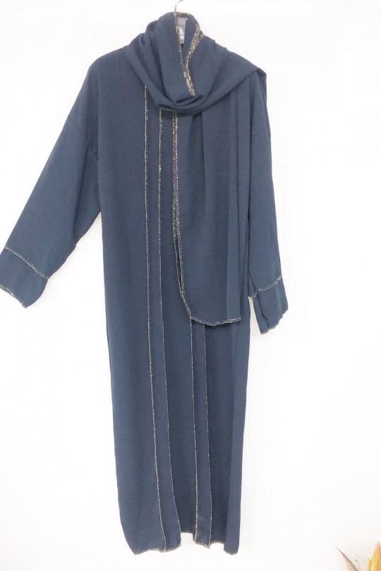 Abaya Femme Marron imod IM326 Efashion Paris