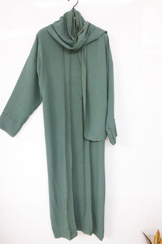 Abaya Femme Marron imod IM326 Efashion Paris