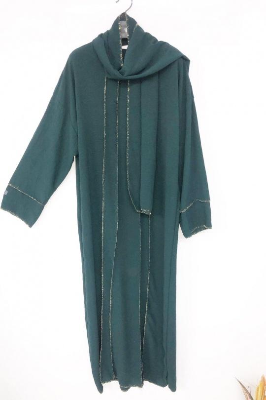 Abaya Femme Marron imod IM326 Efashion Paris