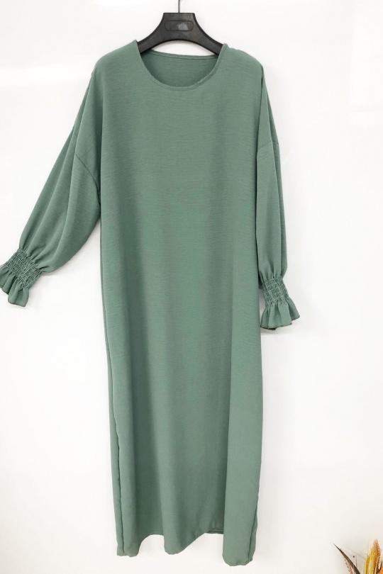 Abaya Femme Vert clair imod IM57-JAZZ Efashion Paris