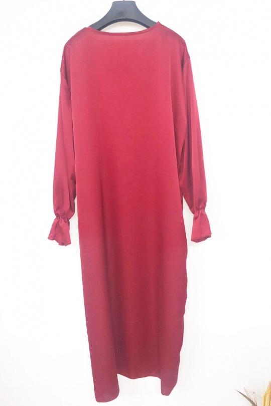 Abaya Femme Bordeaux imod IM332 Efashion Paris