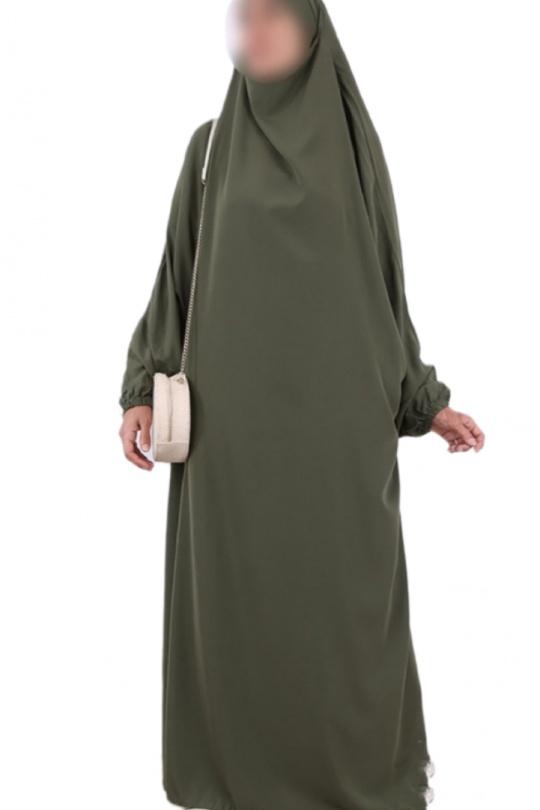 Abaya Femme Kaki imod IM537 Efashion Paris
